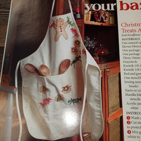 Michaels Arts & Crafts Vintage Magazine Christmas Crafts Quilt Aprons Teddy Bear - Picture 8 of 8